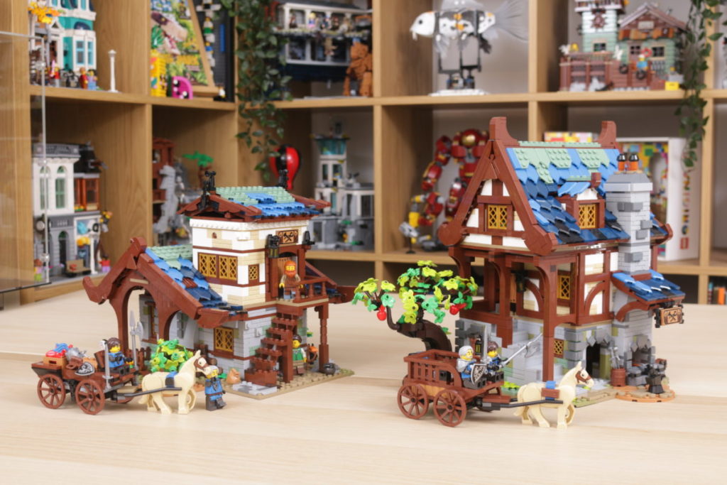 Rebuilding LEGO Ideas 21318 Medieval Blacksmith with Rebrickable 38 1024x683