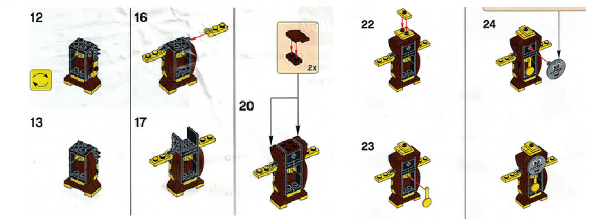 Disney Princess Cogsworth building instructions online
