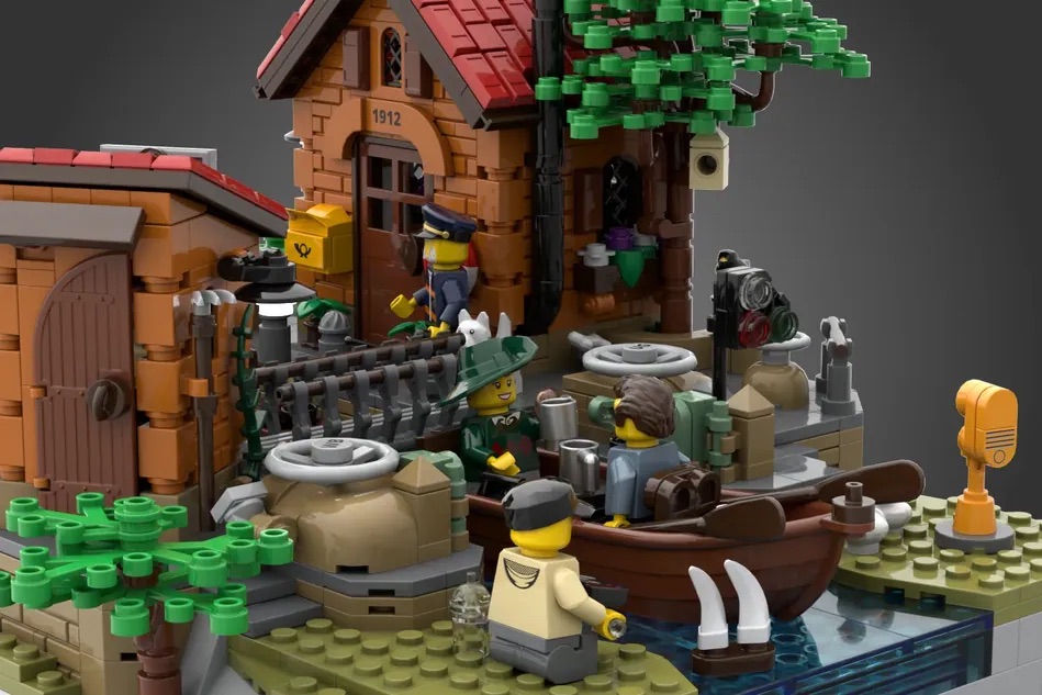 LEGO Ideas Working Canal Lock 9