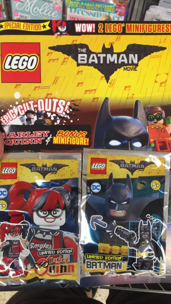 Bonus minifigure with The LEGO Batman Movie magazine at Sainsbury's