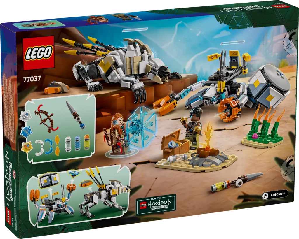 LEGO Horizons 77037 Aloy Varl vs. Shell Walker Sawtooth Box 2 1024x820