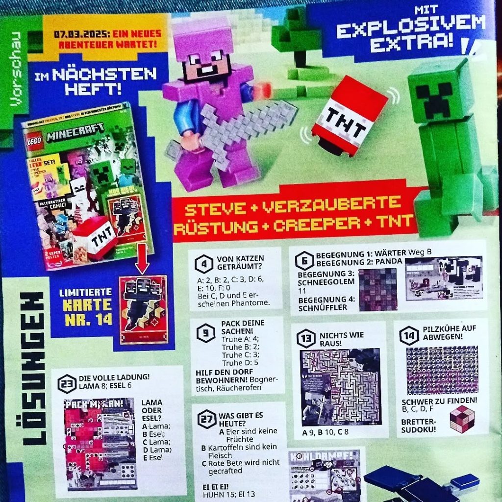 LEGO minecraft magazine march 2025 1024x1024