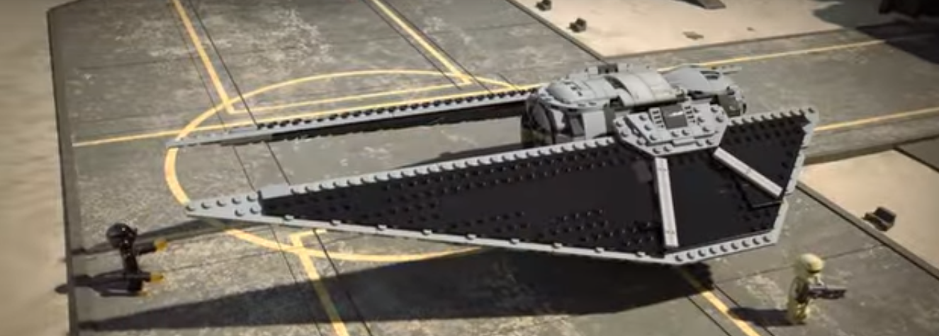 LEGO Star Wars 75154 TIE Striker in flight