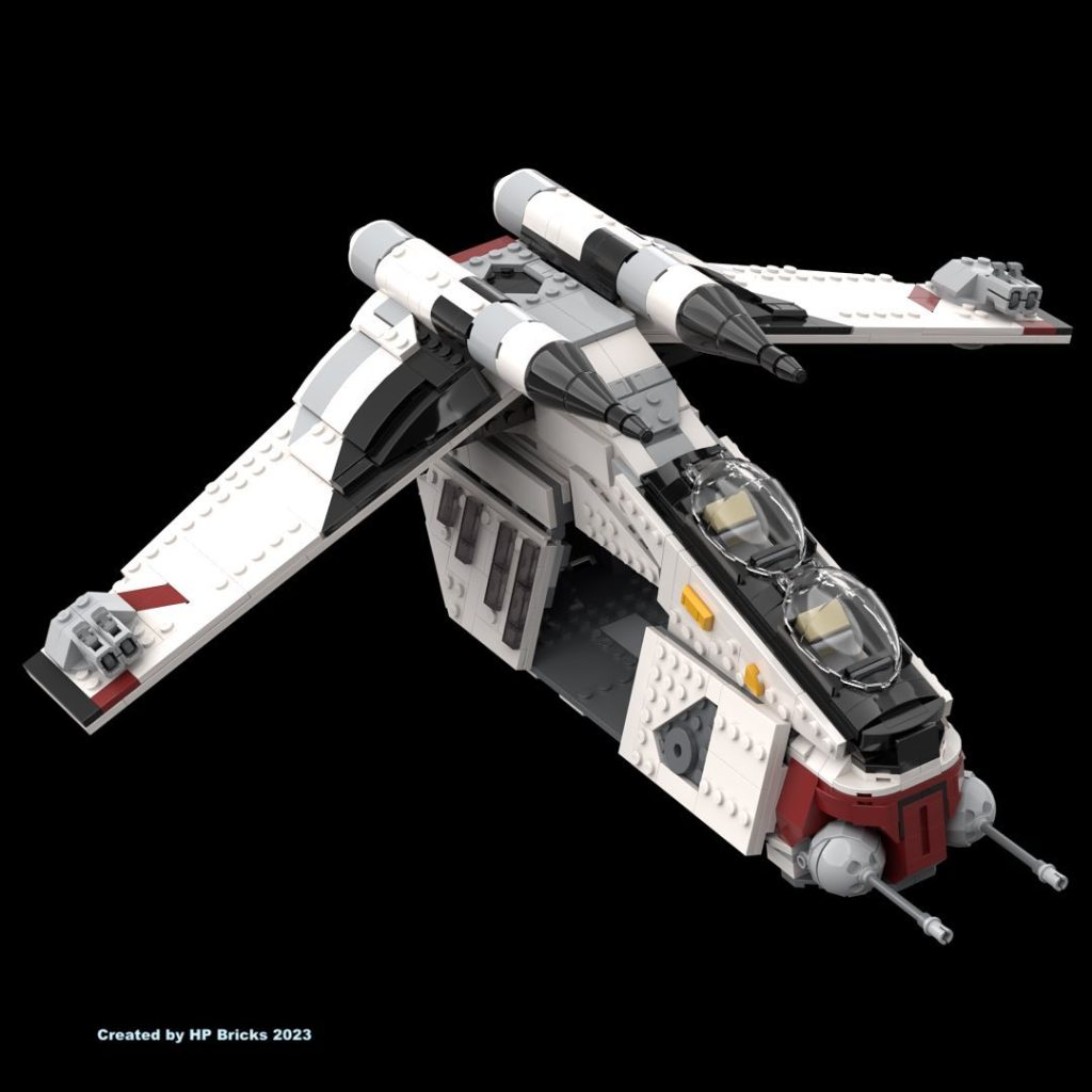 HP BRICKS LEGO Star Wars 75354 Coruscant Guard Gunship recolour mod 2 1024x1024