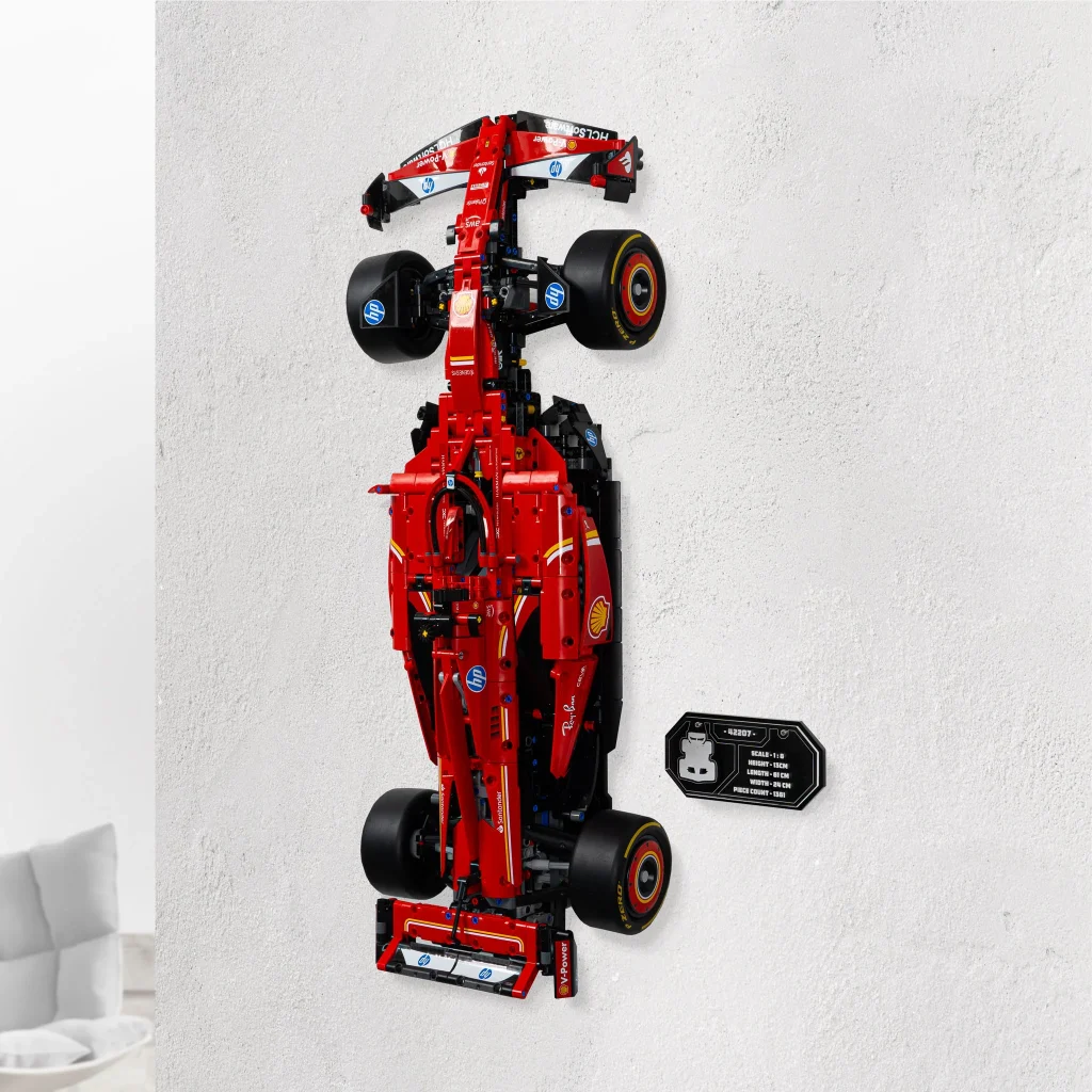 Wicked Brick Wall Mounted Display Stand for LEGO Technic Ferrari SF 24 F1 Car 1024x1024