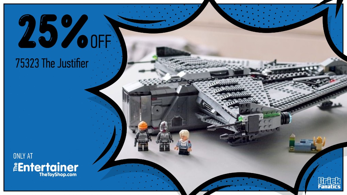 Fly over to The Entertainer for 25% off LEGO Star Wars 75323 The Justifier