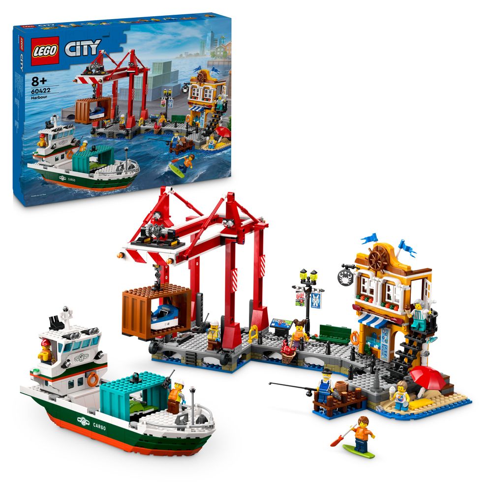 LEGO City 60422 Seaside Harbour with Cargo Ship 8