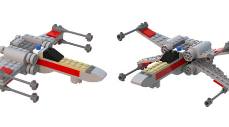 LEGO Star Wars giant X-wing Starfighter build instructions