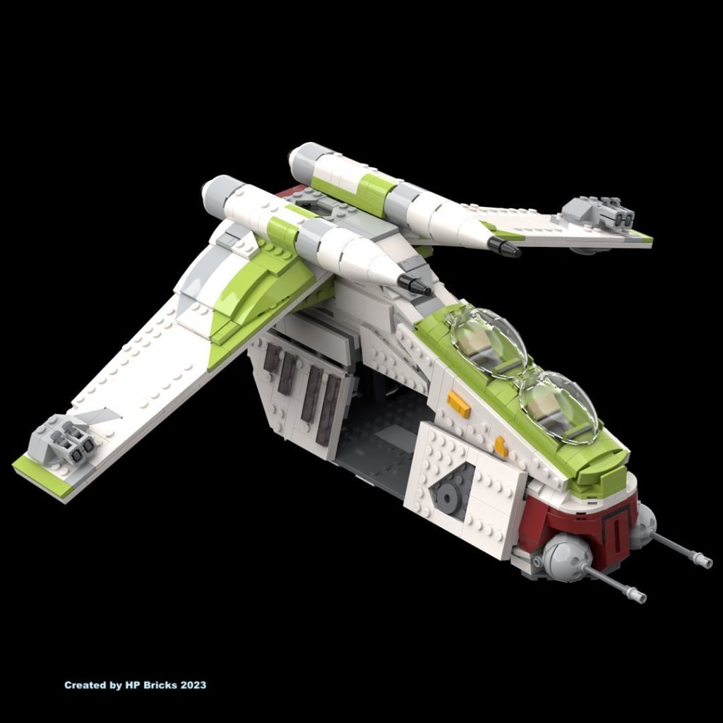 HP BRICKS LEGO Star Wars 75354 Coruscant Guard Gunship recolour mod 5 1024x1024