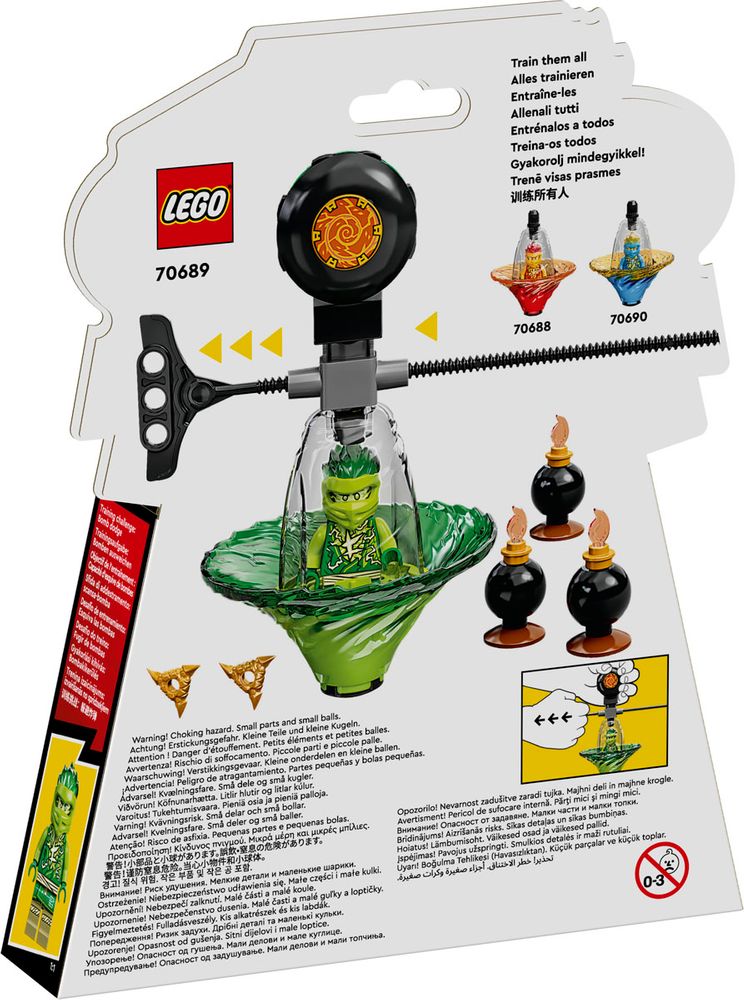 NINJAGO 70689 LLOYDS SPINJITZU NINJA TRAINING box back