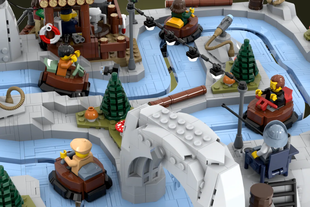 LEGO Ideas Working River Rapids Ride Fairground Rafting Coaster 10 1024x683