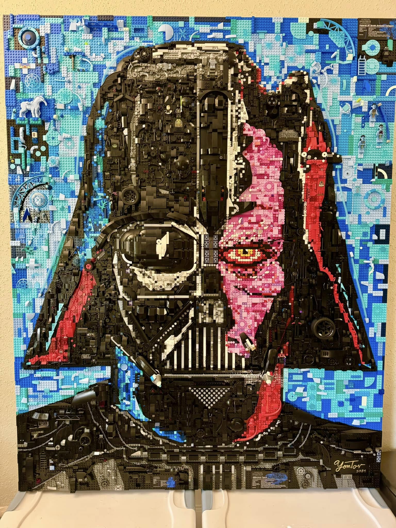 yom tov blumenthal LEGO star Wars darth vader art